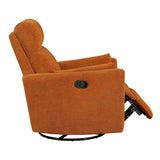 Desso Orange Swivel Glider Reclining Chair - Ornate Home