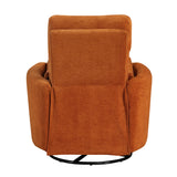 Desso Orange Swivel Glider Reclining Chair - Ornate Home