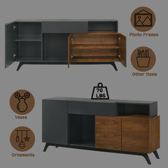 Destin Walnut Server - Ornate Home