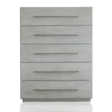 Destination Five Drawer Chest in Cotton Grey - Ornate Home