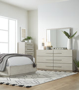 Destination Floating Glass Mirror in Cotton Grey - Ornate Home