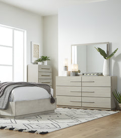Destination Floating Glass Mirror in Cotton Grey - Ornate Home