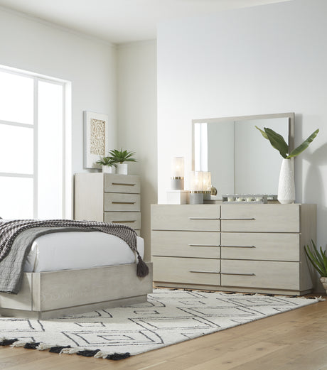 Destination Floating Glass Mirror in Cotton Grey - Ornate Home