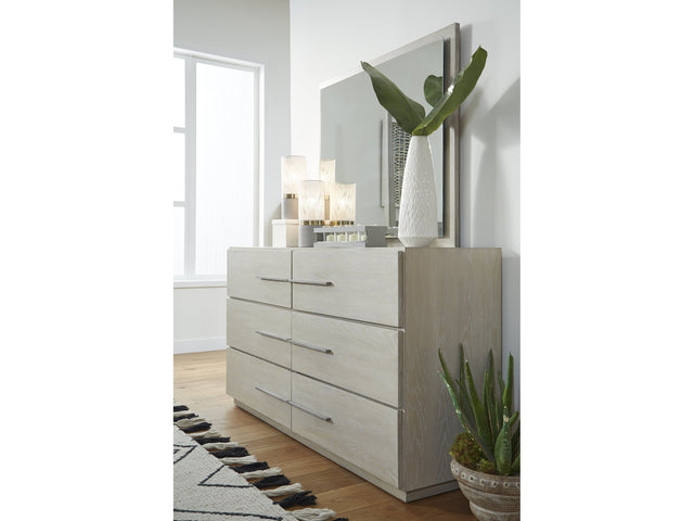 Destination Six Drawer Dresser in Cotton Grey - Ornate Home