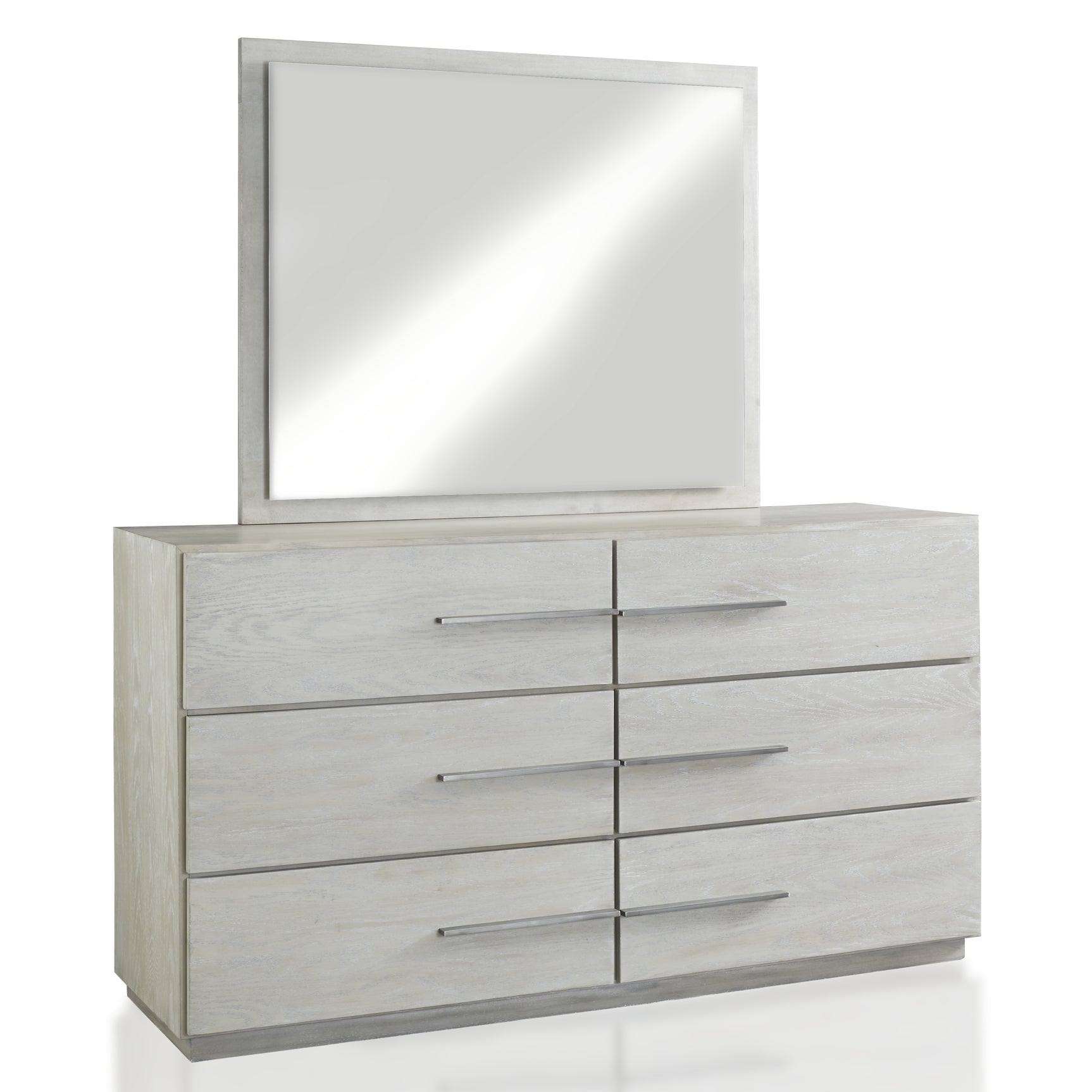 Destination Six Drawer Dresser in Cotton Grey - Ornate Home
