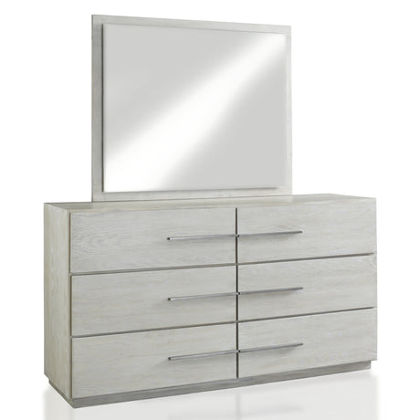 Destination Six Drawer Dresser in Cotton Grey - Ornate Home