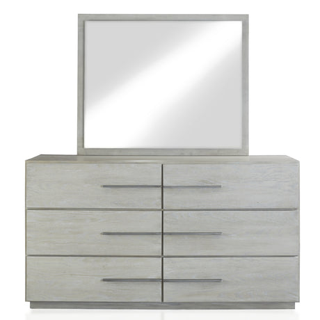 Destination Six Drawer Dresser in Cotton Grey - Ornate Home