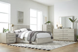Destination Wood Eastern King Panel Bed in Cotton Grey - Ornate Home