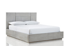 Destination Wood Full Panel Bed in Cotton Grey - Ornate Home