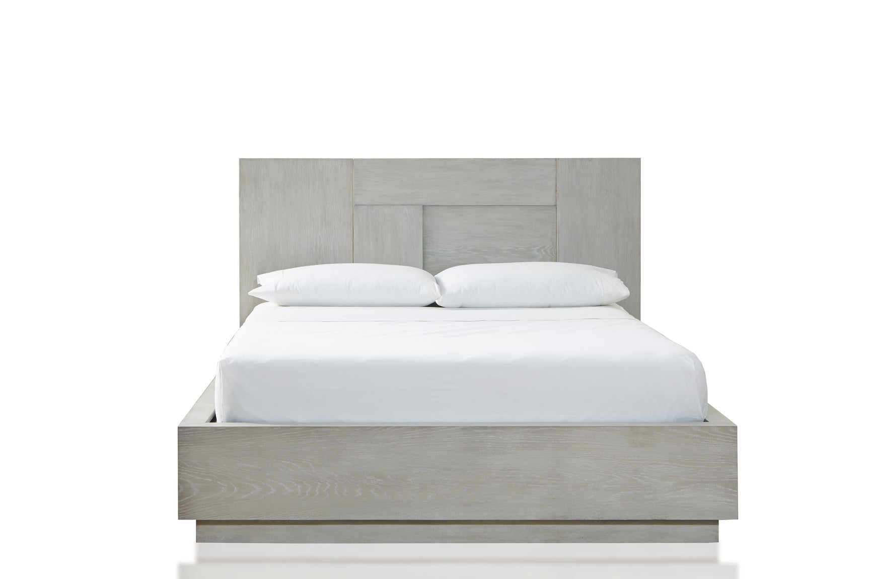 Destination Wood Full Panel Bed in Cotton Grey - Ornate Home