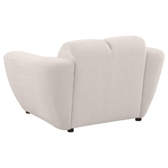 Destino Greige 3-piece Chenille Splayed Arm Sofa Set - Ornate Home