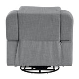 Destiny Gray Glider Recliner W/Swivel - Ornate Home