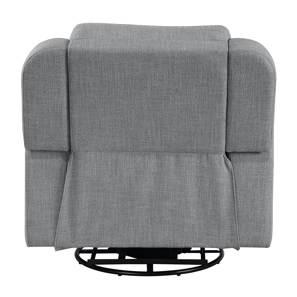 Destiny Gray Glider Recliner W/Swivel - Ornate Home