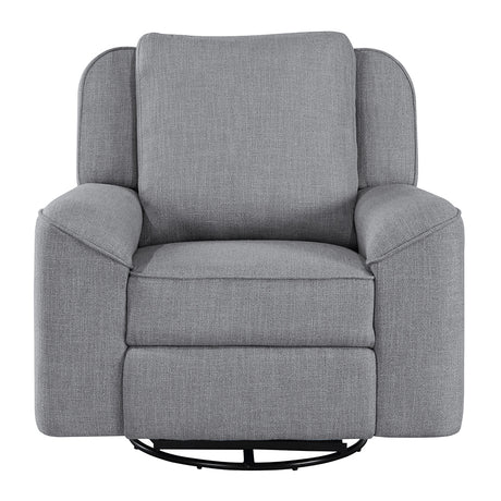 Destiny Gray Glider Recliner W/Swivel - Ornate Home