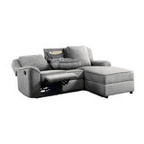 Destiny Gray Motion Sectional Sofa - Ornate Home