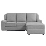 Destiny Gray Motion Sectional Sofa - Ornate Home