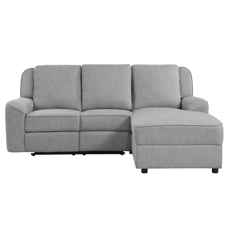 Destiny Gray Motion Sectional Sofa - Ornate Home