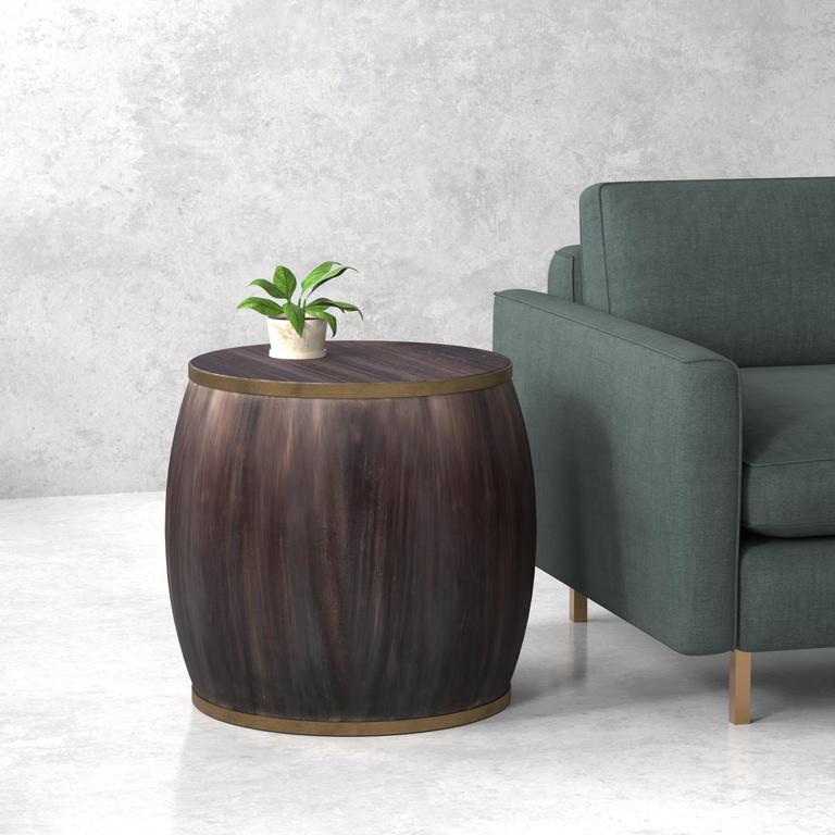 Details Brown Side Table - Ornate Home