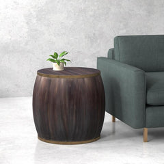 Details Brown Side Table - Ornate Home