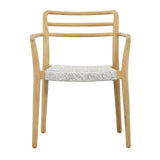 Detta Natural/White Outdoor Dining Chair - Ornate Home