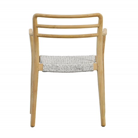 Detta Natural/White Outdoor Dining Chair - Ornate Home
