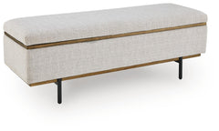 Dettaford Next-Gen Nuvella Stone Storage Bench - Ornate Home