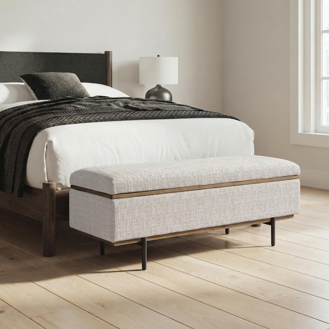 Dettaford Next-Gen Nuvella Stone Storage Bench - Ornate Home