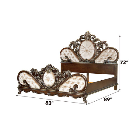 Devany Cherry Eastern King Bed - Ornate Home