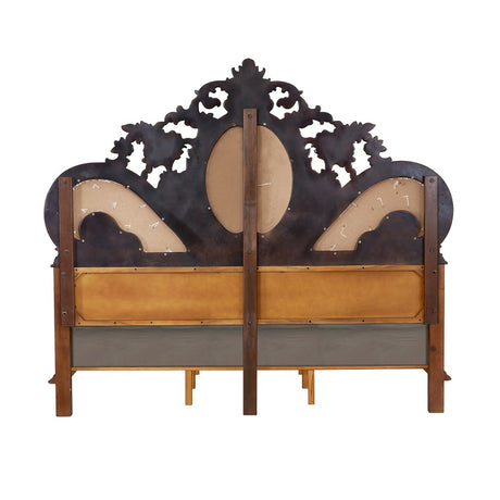 Devany Cherry Eastern King Bed - Ornate Home
