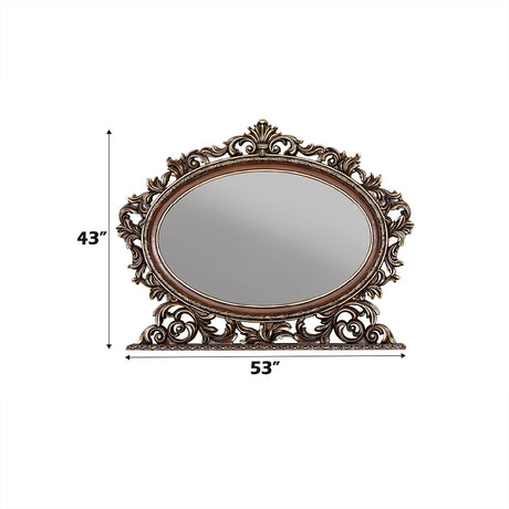Devany Cherry Oval Mırror - Ornate Home