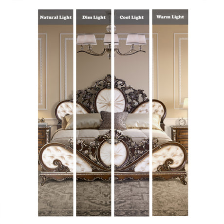 Devany Cherry Queen Bed - Ornate Home