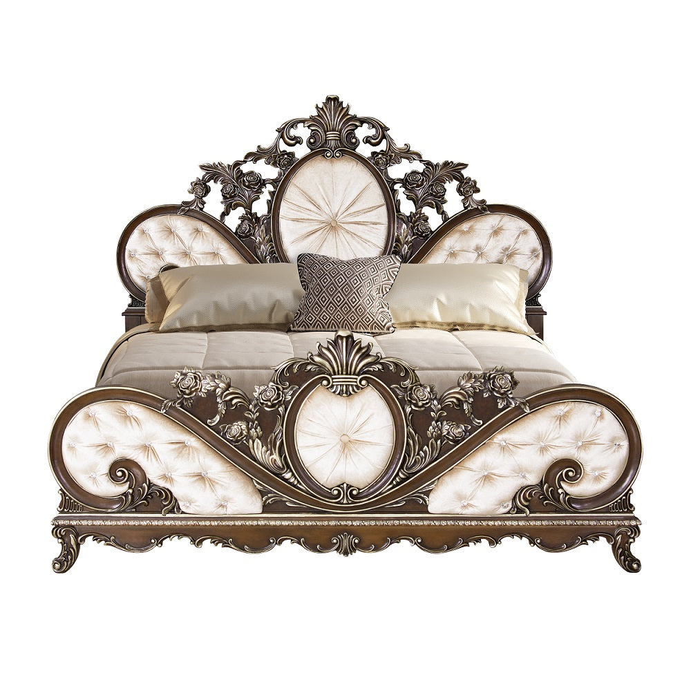 Devany Cherry Queen Bed - Ornate Home
