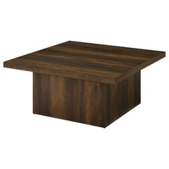 Devar Dark Pine 2-piece Square Coffee and End Table Set - Ornate Home