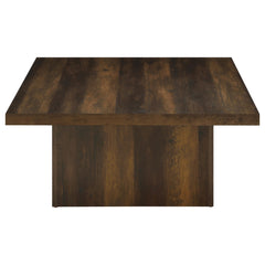 Devar Dark Pine 2-piece Square Coffee and End Table Set - Ornate Home