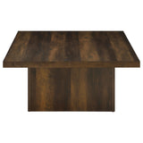 Devar Dark Pine 3-piece Square Coffee and End Table Set - Ornate Home