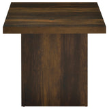 Devar Dark Pine Square Engineered Wood Side End Table - Ornate Home