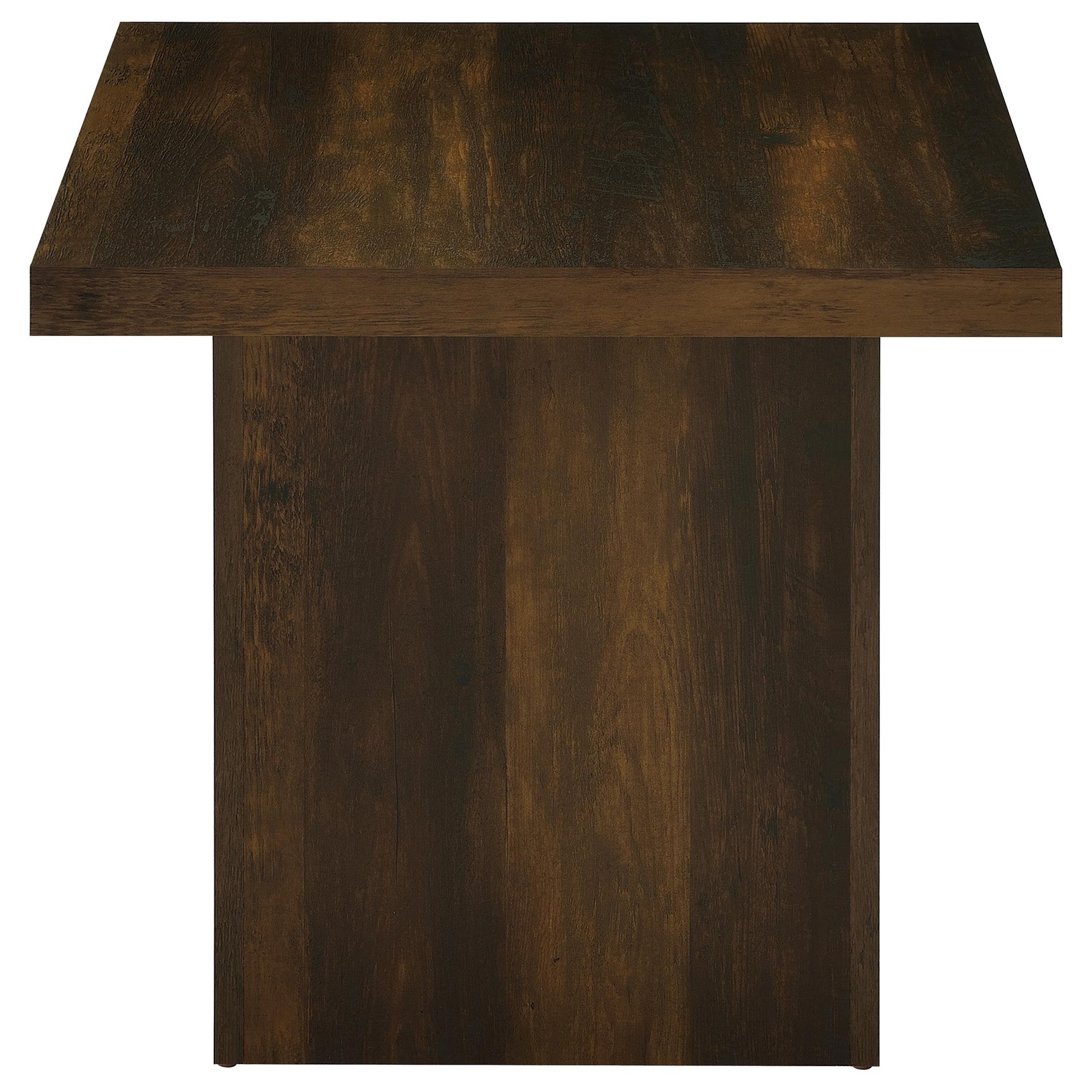 Devar Dark Pine Square Engineered Wood Side End Table - Ornate Home