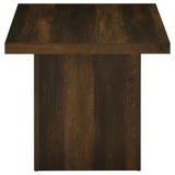 Devar Dark Pine Square Engineered Wood Side End Table - Ornate Home