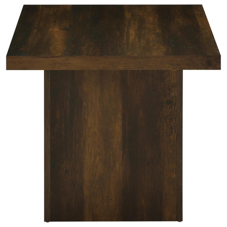 Devar Dark Pine Square Engineered Wood Side End Table - Ornate Home