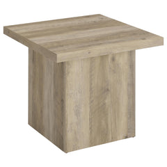 Devar Distressed Pine 2-piece Square Coffee End Table Set - Ornate Home
