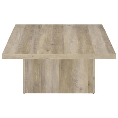Devar Distressed Pine 2-piece Square Coffee End Table Set - Ornate Home