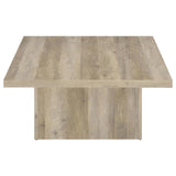 Devar Distressed Pine 2-piece Square Coffee End Table Set - Ornate Home