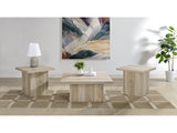 Devar Distressed Pine 3-piece Square Coffee End Table Set - Ornate Home