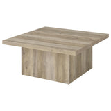 Devar Distressed Pine 3-piece Square Coffee End Table Set - Ornate Home