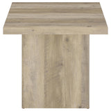 Devar Distressed Pine Square Engineered Wood End Table - Ornate Home