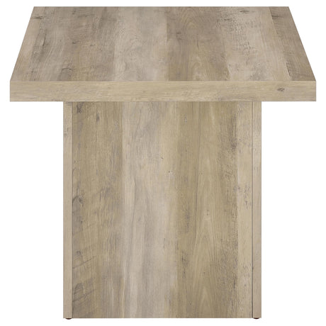 Devar Distressed Pine Square Engineered Wood End Table - Ornate Home