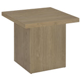 Devar Latte 2-piece Square Cocktail Coffee End Table Set - Ornate Home