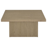 Devar Latte 2-piece Square Cocktail Coffee End Table Set - Ornate Home