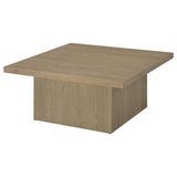Devar Latte 2-piece Square Cocktail Coffee End Table Set - Ornate Home