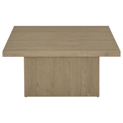 Devar Latte 3-piece Square Cocktail Coffee End Table Set - Ornate Home